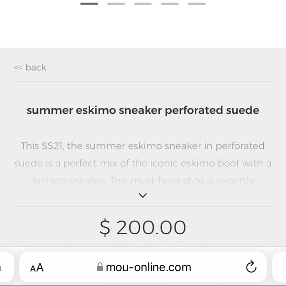 NWT Mou unlined summer booties - Picture 4 of 4